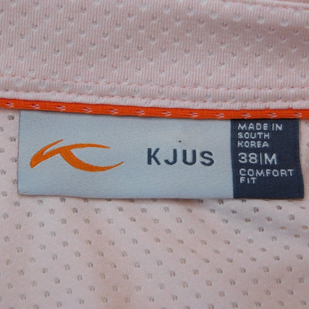 KJUS Peach Eve Long Sleeve Golf Polo | 1/4 Button Down | Gamble Sands | EUC | M - Picture 4 of 9